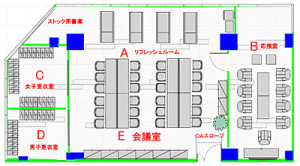 事務所レイアウト図面